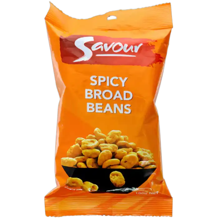 SAVOUR Spicy Broad Beans Scharfe Dicke Bohnen 100G