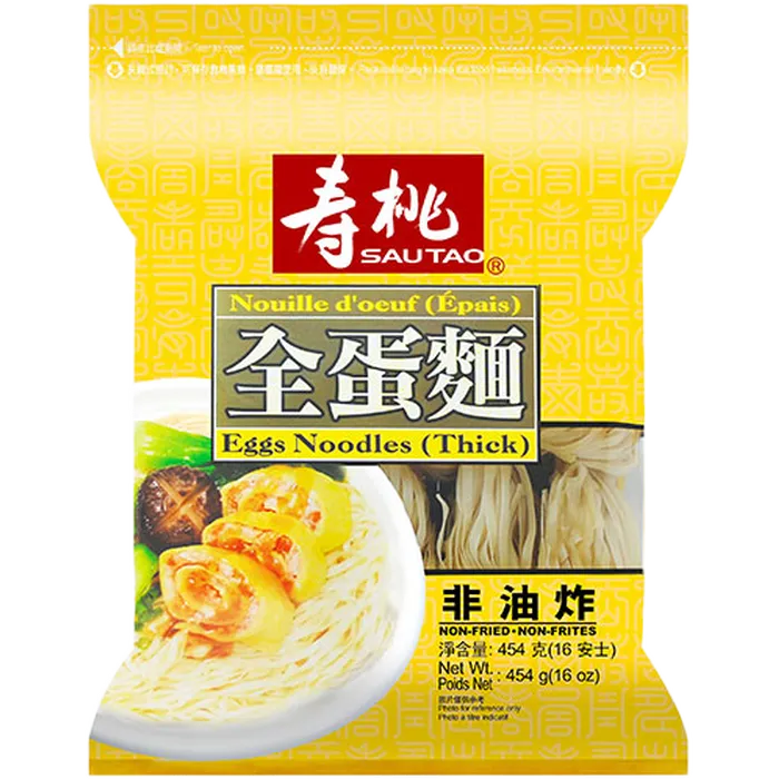 SAU TAO Egg Noodle (Thick - Breit) 454G
