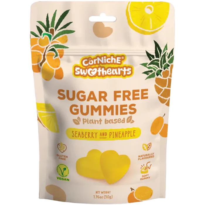 CORNICHE Sugarfree Gummie Sanddorn&Ananas 50G