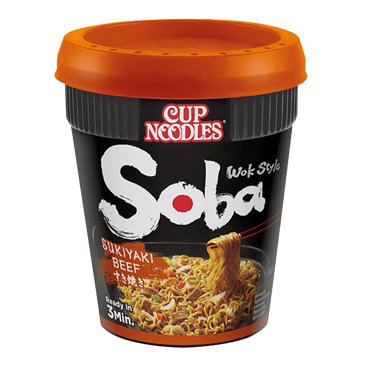 NISSIN Cup Noodles Soba Sukiyaki Beef 89G