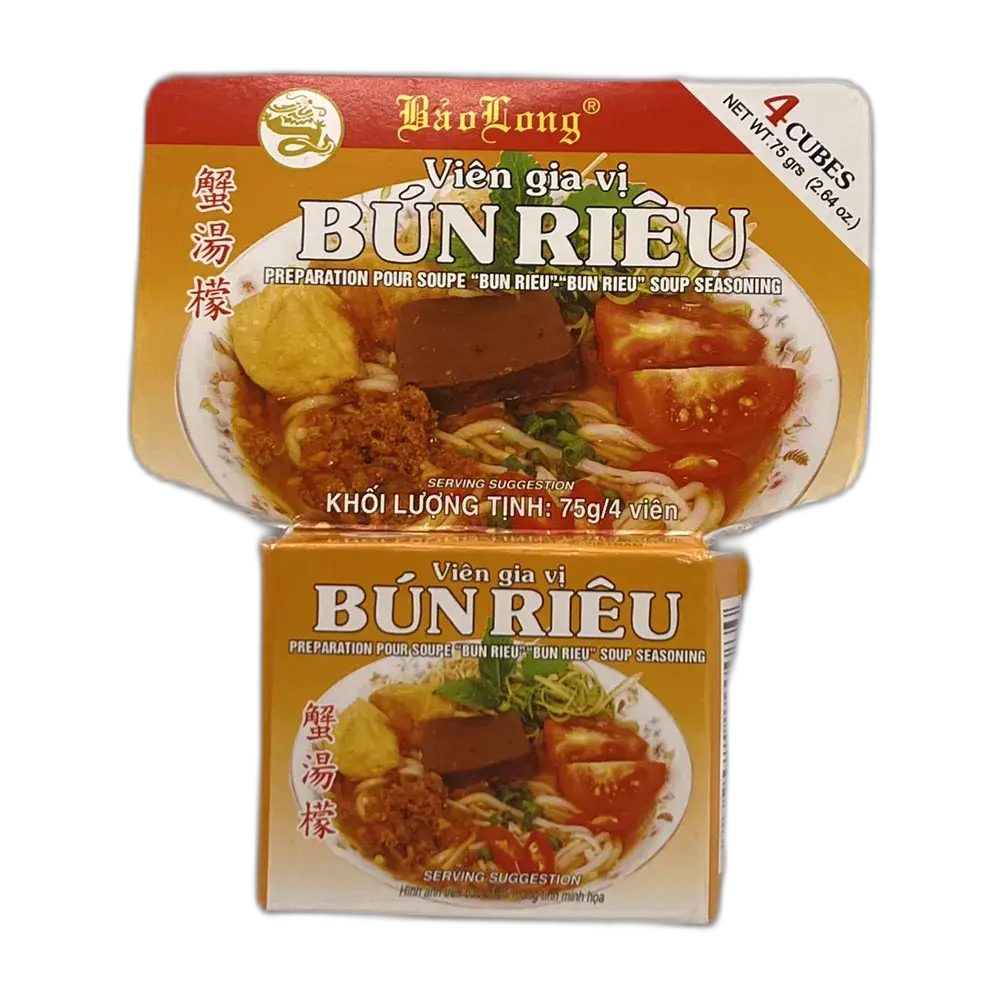 BAO LONG Bun Rieu Krabbe Bouillonwürfel 75G