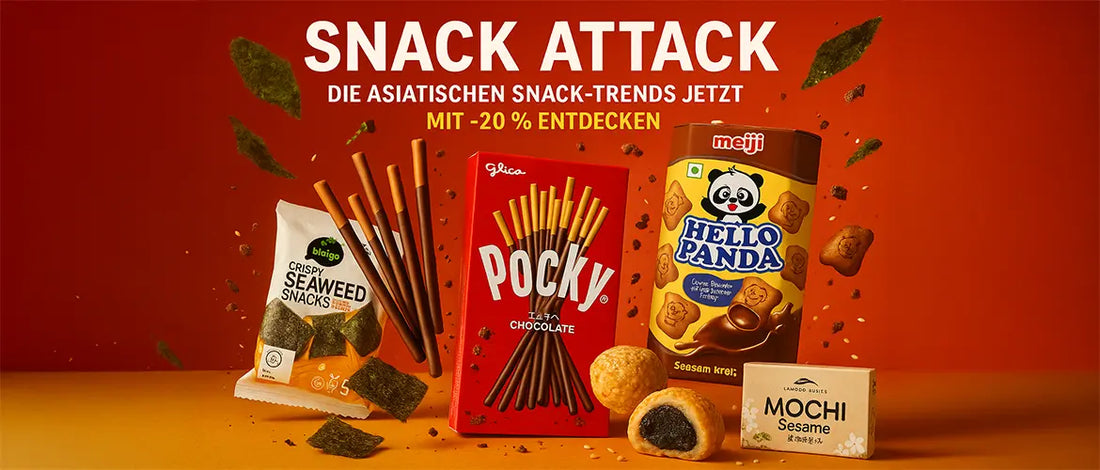 Snack Attack: Die besten asiatischen Snack-Trends jetzt mit -20 % entdecken