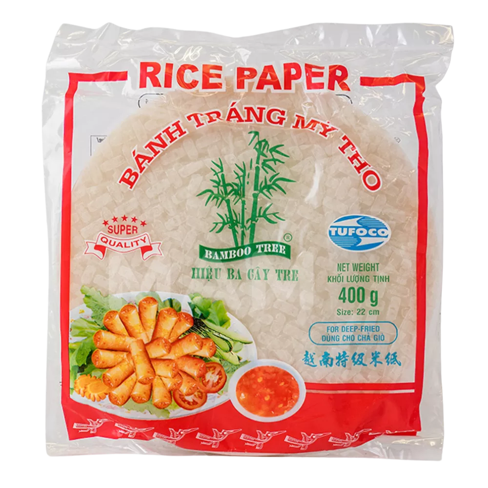 BAMBOO TREE Reispapier Zum Frittieren 22CM, 400G