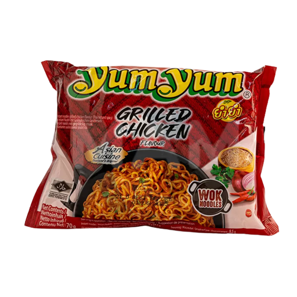 YUM YUM Instant Nudeln Gebr. Grillhähnchen Pk70g