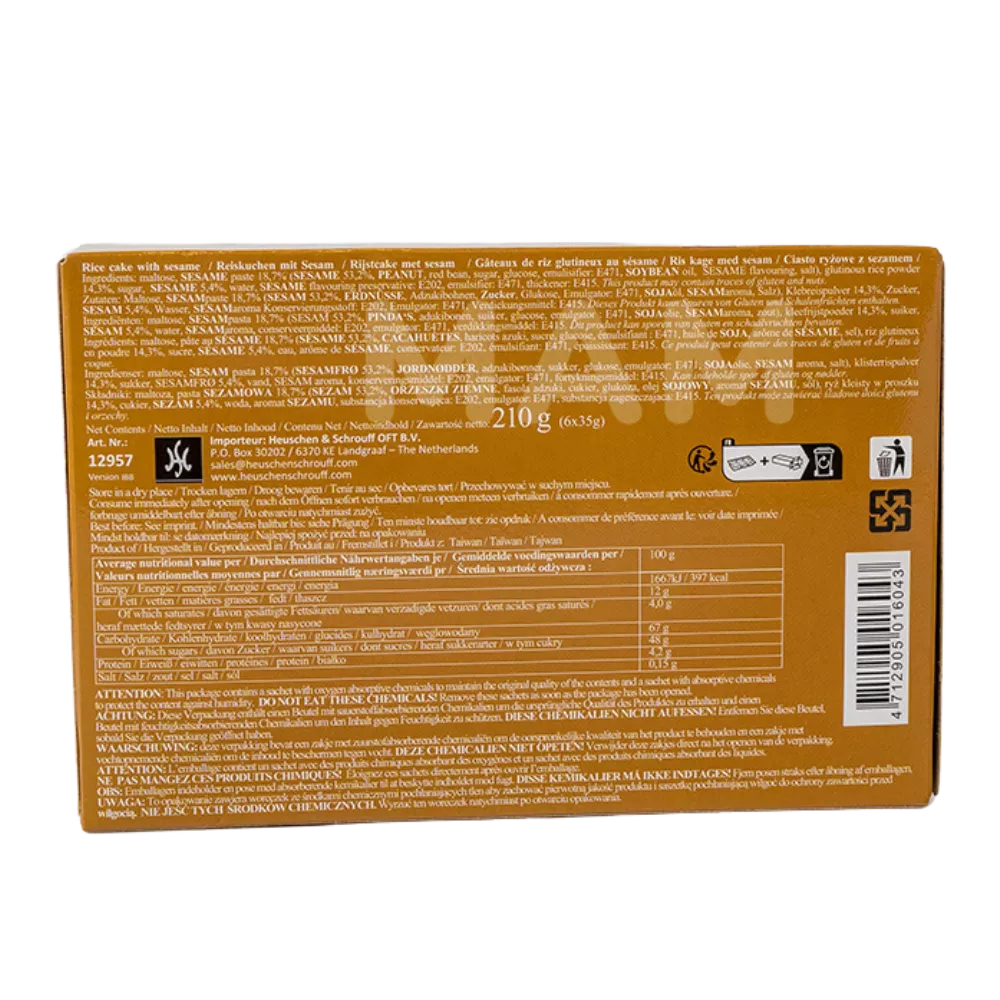 Y&L Mochi Reiskuchen Sesam Pk 210G