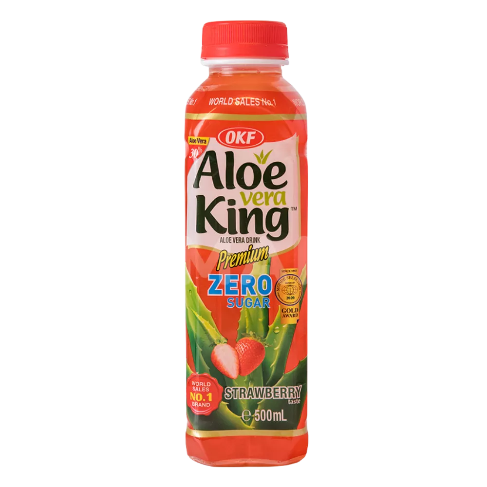 OKF Aloe Vera Getränk Erdbeer SugarFree 500ML