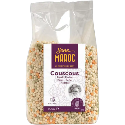 SENS MAROC Couscous Pearl TRICOLORE btl 900G