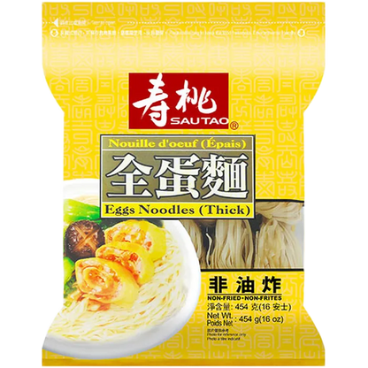 SAU TAO Egg Noodle (Thick - Breit) 454G