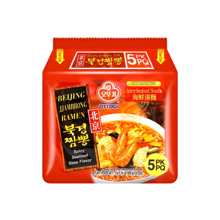 OTTOGI Beijing Jjambbong Ramen Big Bag (120Gx5)