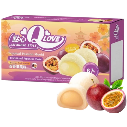 QLove Mini Mochi Passion Fruit Premium 80G