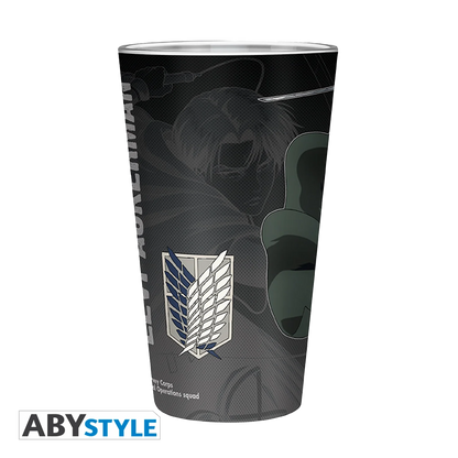 ATTACK ON TITAN Large Glass Levi S4 400ML