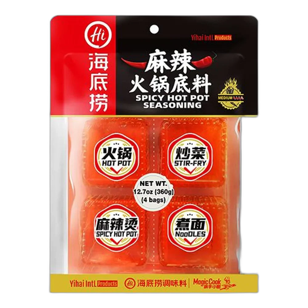 HAIDILAO Spicy Flavour Hot Pot Seasoning (4x90G)
