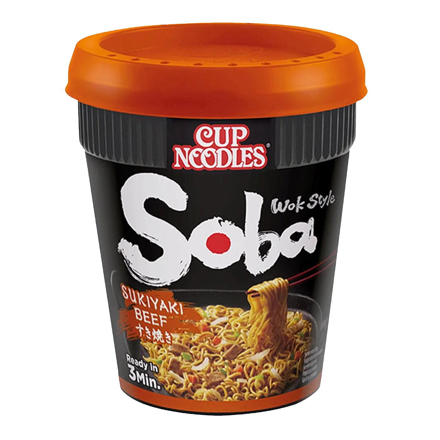 NISSIN Cup Noodles Soba Sukiyaki Beef 89G