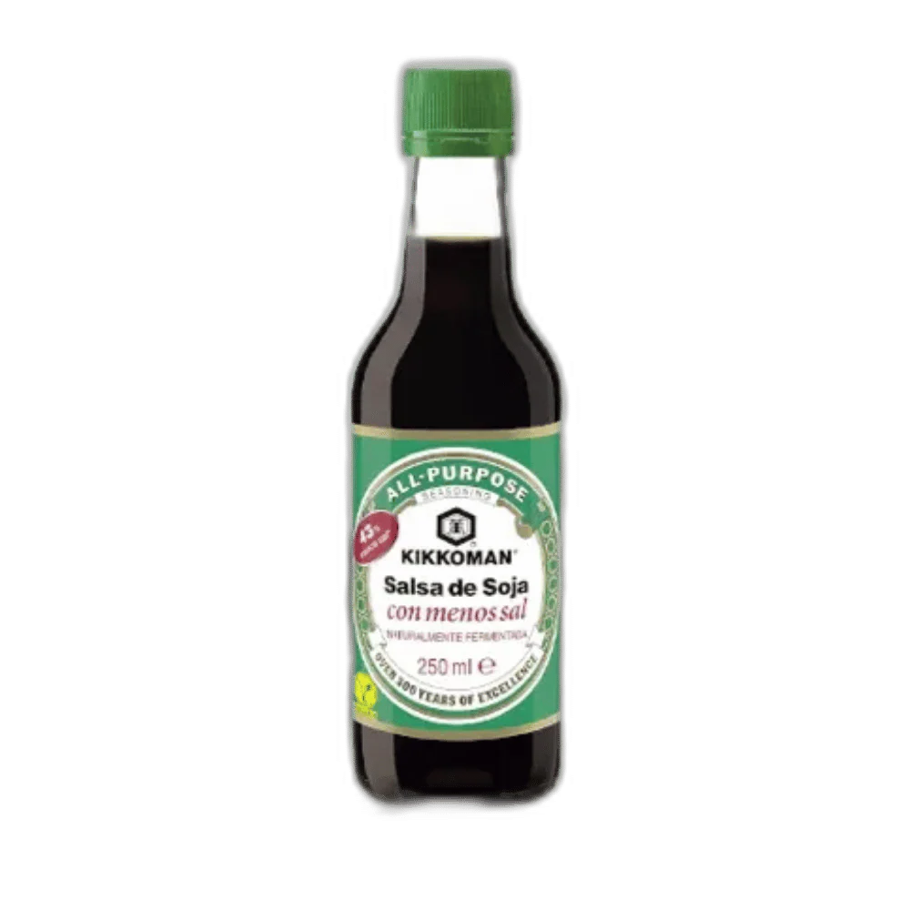 KIKKOMAN Salt-Reduced Soy Sauce 250ml – pure umami with 43% less salt