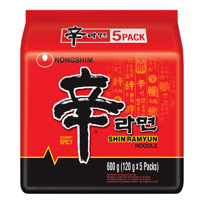 NONGSHIM Instant Nudeln Shin Ramyun 5x120G