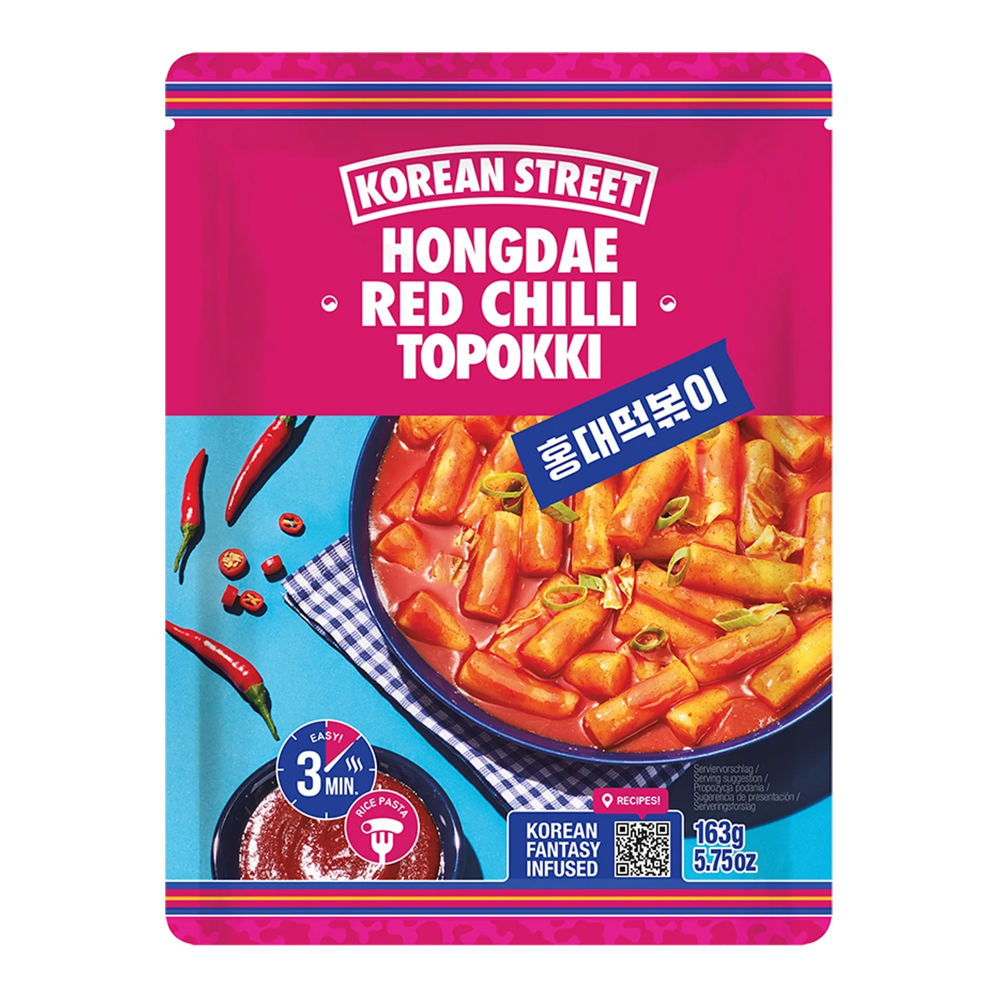 KOREAN STREET Topokki Red Chilli 163G