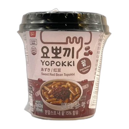 YOPOKKI Ricecake Cup Sweet Red Bean 120G