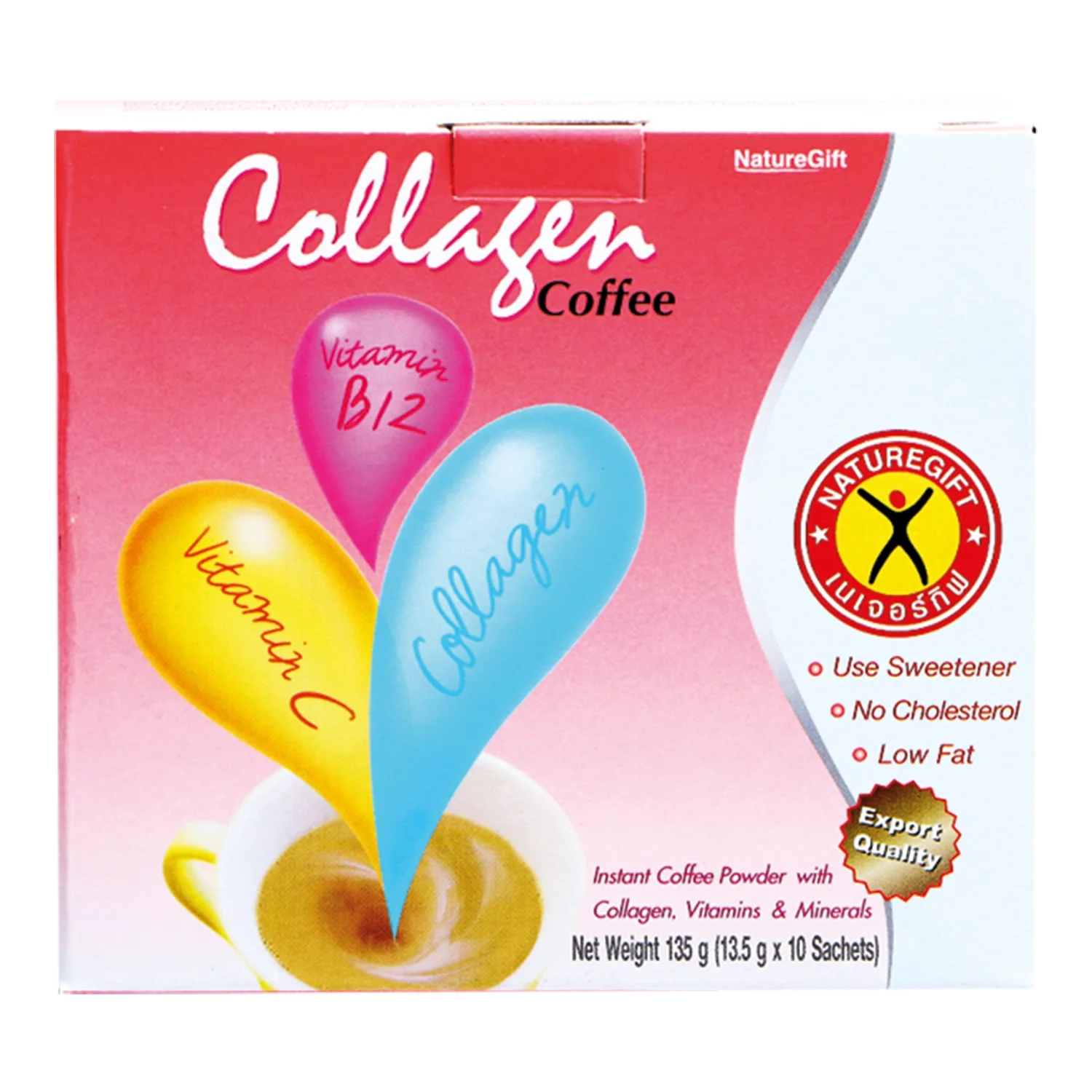 Nature Gift Collagen Coffee Instmix Powd. 135g