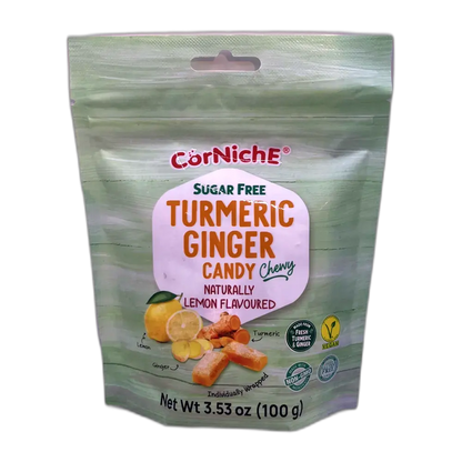 CORNICHE Tumeric Ginger Candy Zitrone 100G