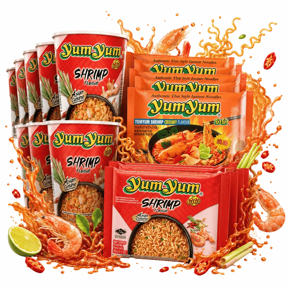 YUM YUM Garnelen Bestseller Box – 36x Packungen & Cups